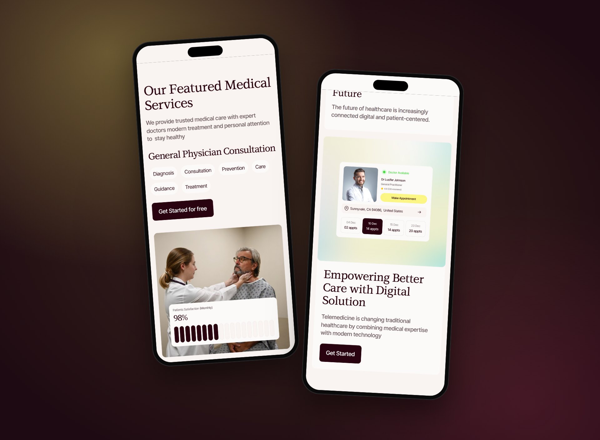 NexGo website on two phones